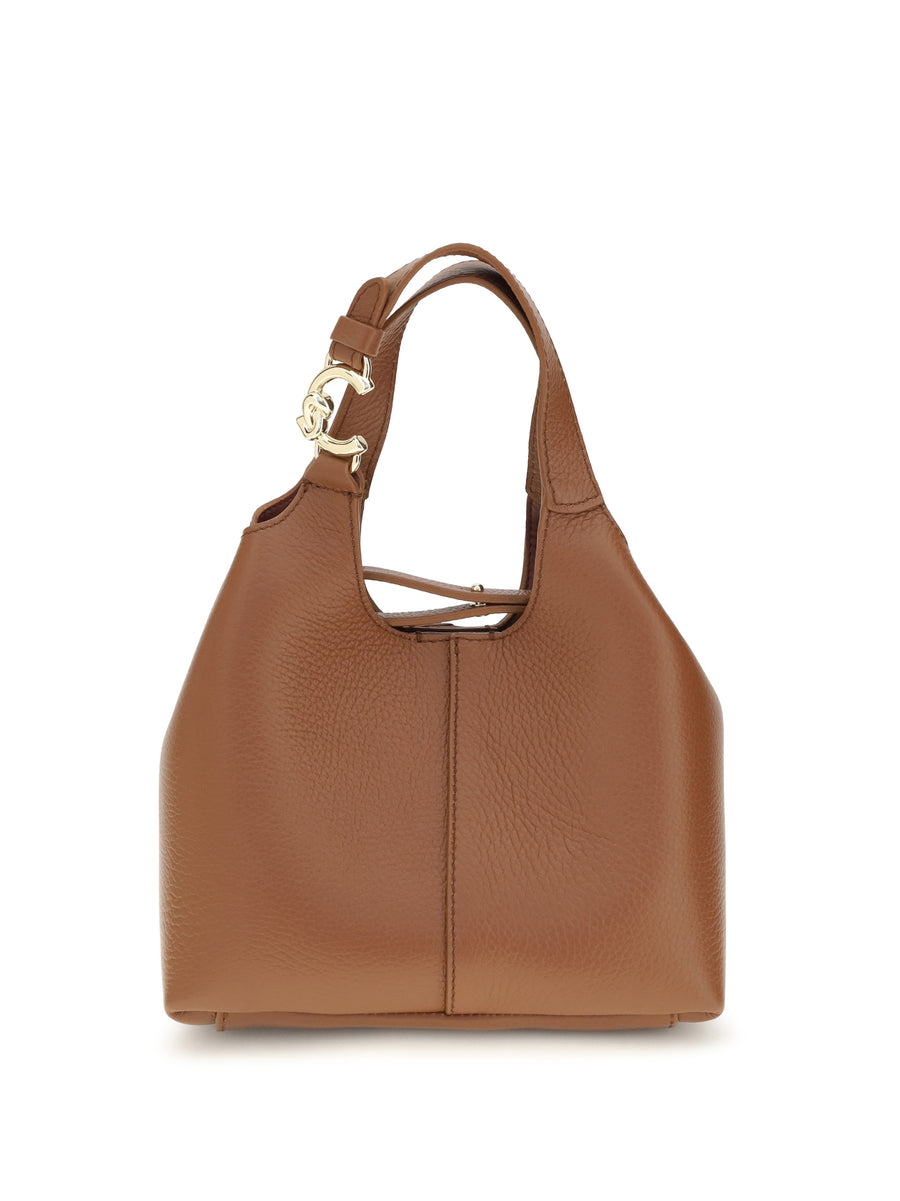 Coccinelle 100% calf leather (Bos Taurus) shoulder bag in brown