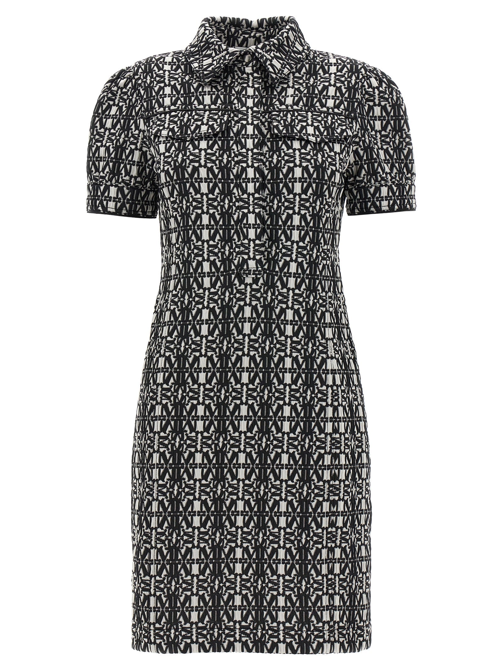 Cesy dress White/black Polyester Polyamide Elastane