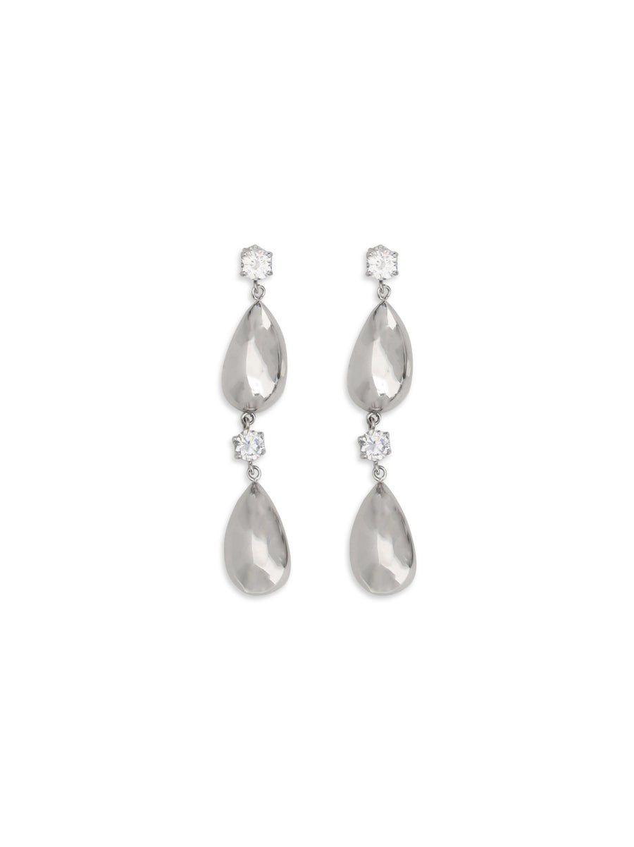 Re26 Earrings 05 Rhodium Silver