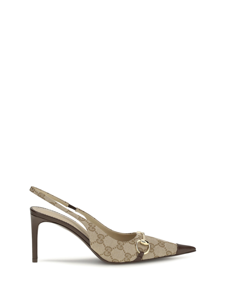Donna Slingback Pumps Vint.sand/d.bro/d.br Sandal