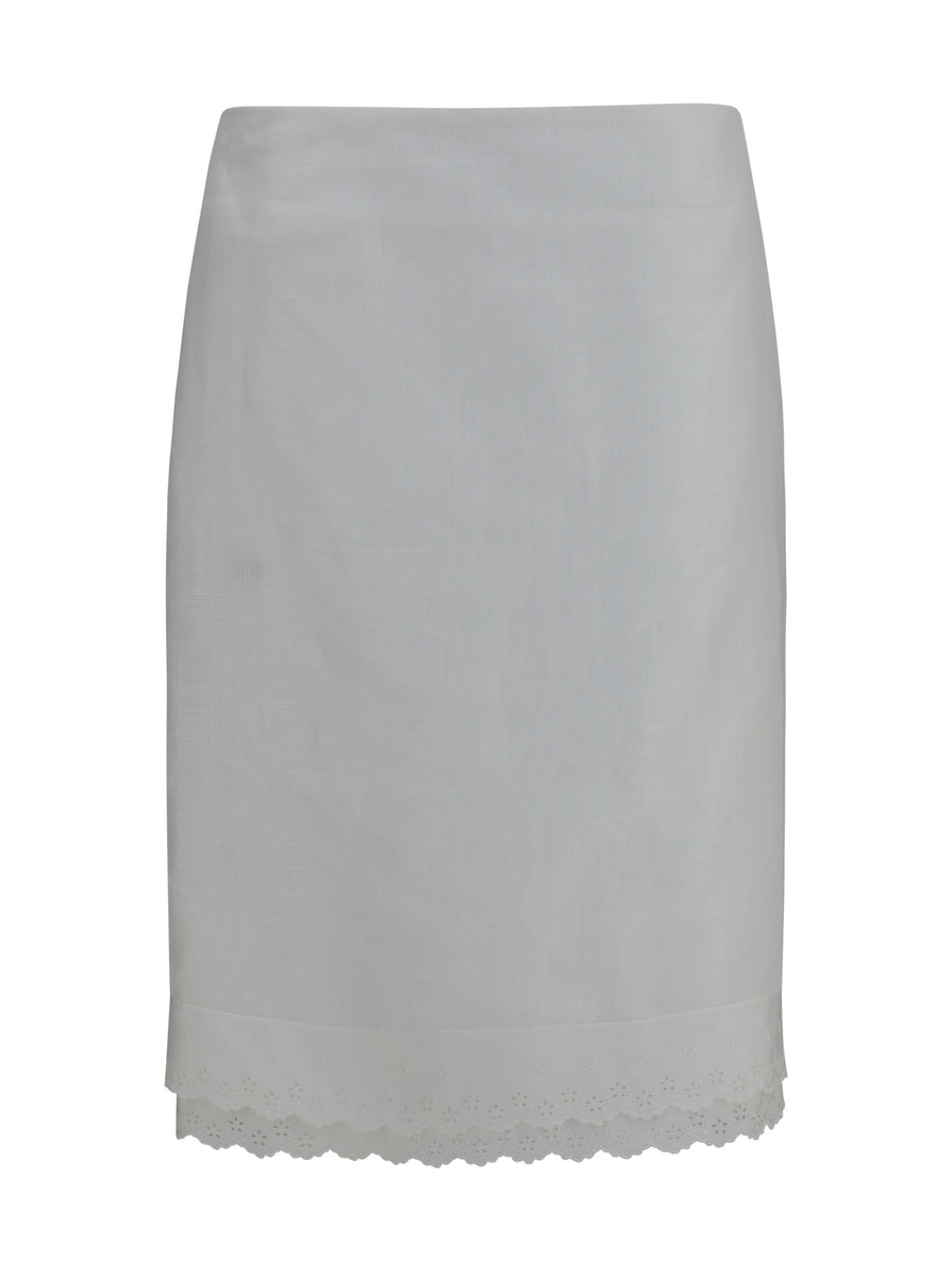 Magda Butrym 61% Cotton; 39% Linen skirt in white