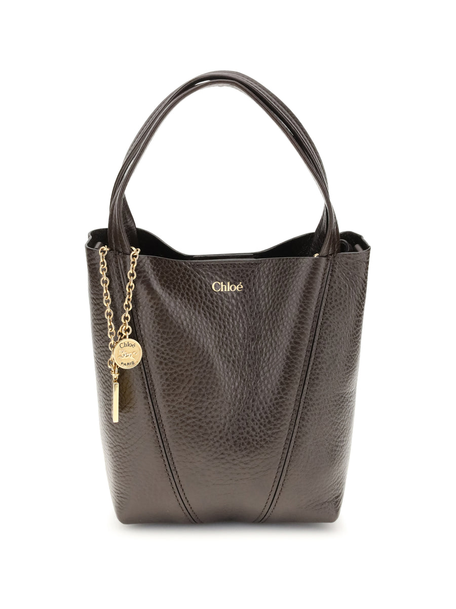 Spin Shoulder Bag Kohl Brown Calf Leather Bos Taurus