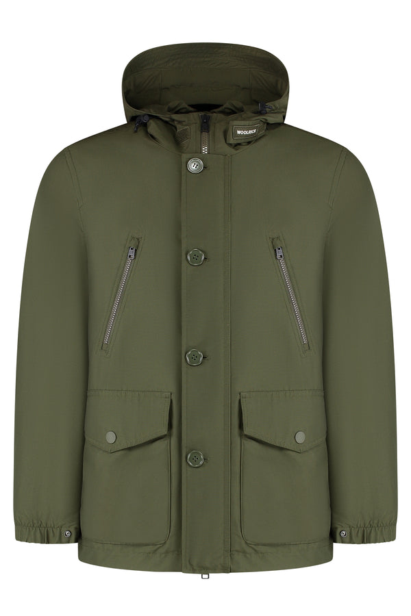 Light Ramar Hooded Parka Green Cotton Parkas