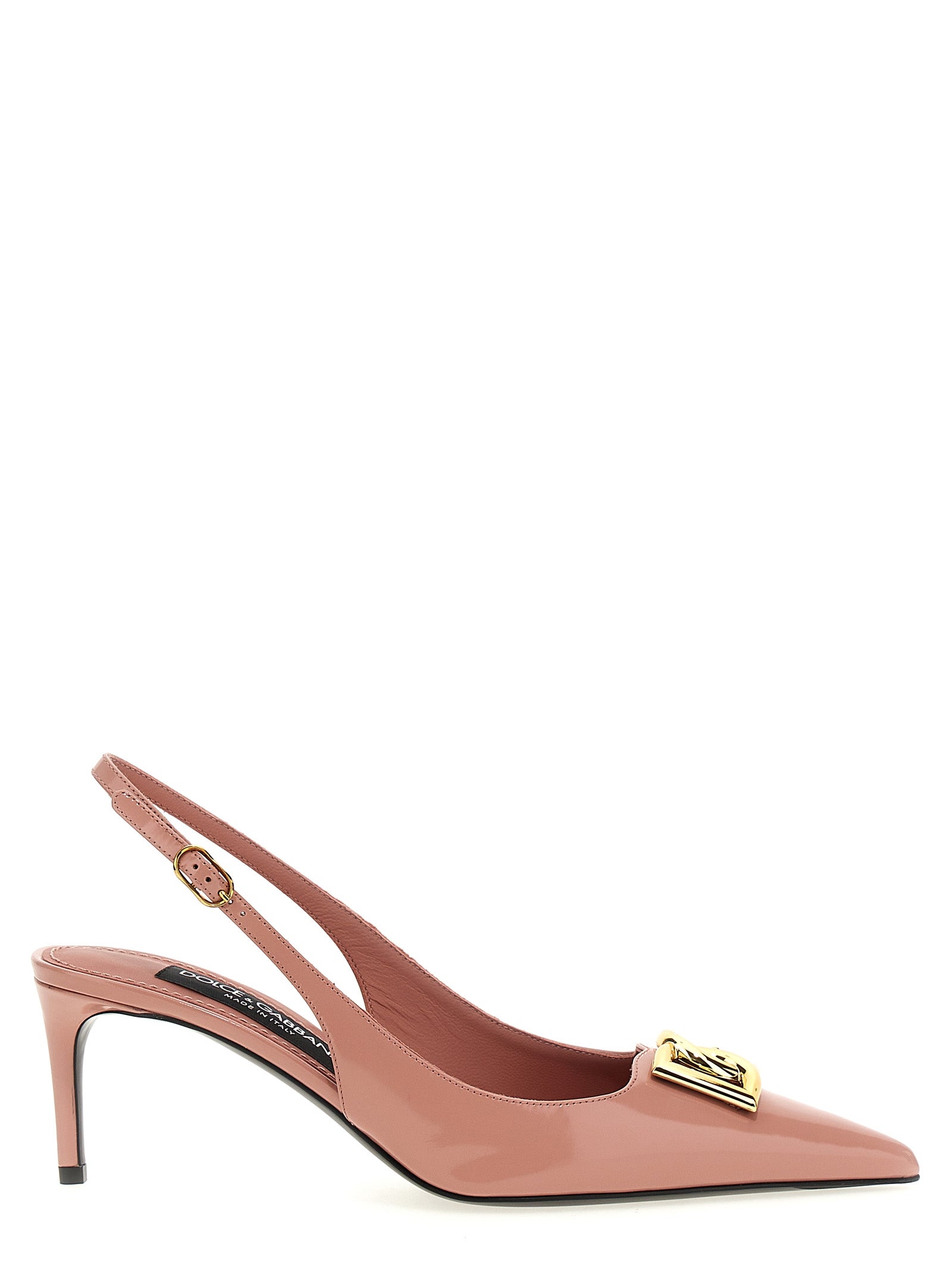 Lollo slingback Pink Calfskin Leather (bos Taurus) Pumps