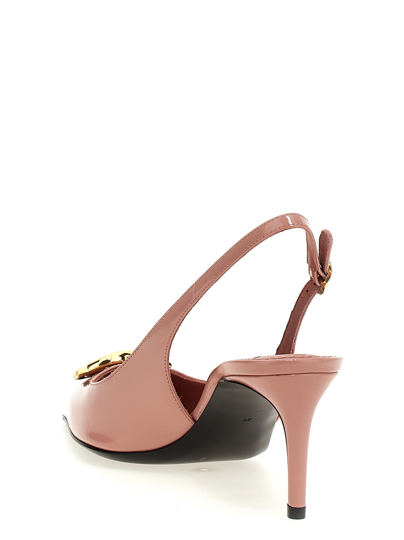 Lollo slingback Pink Calfskin Leather (bos Taurus) Pumps