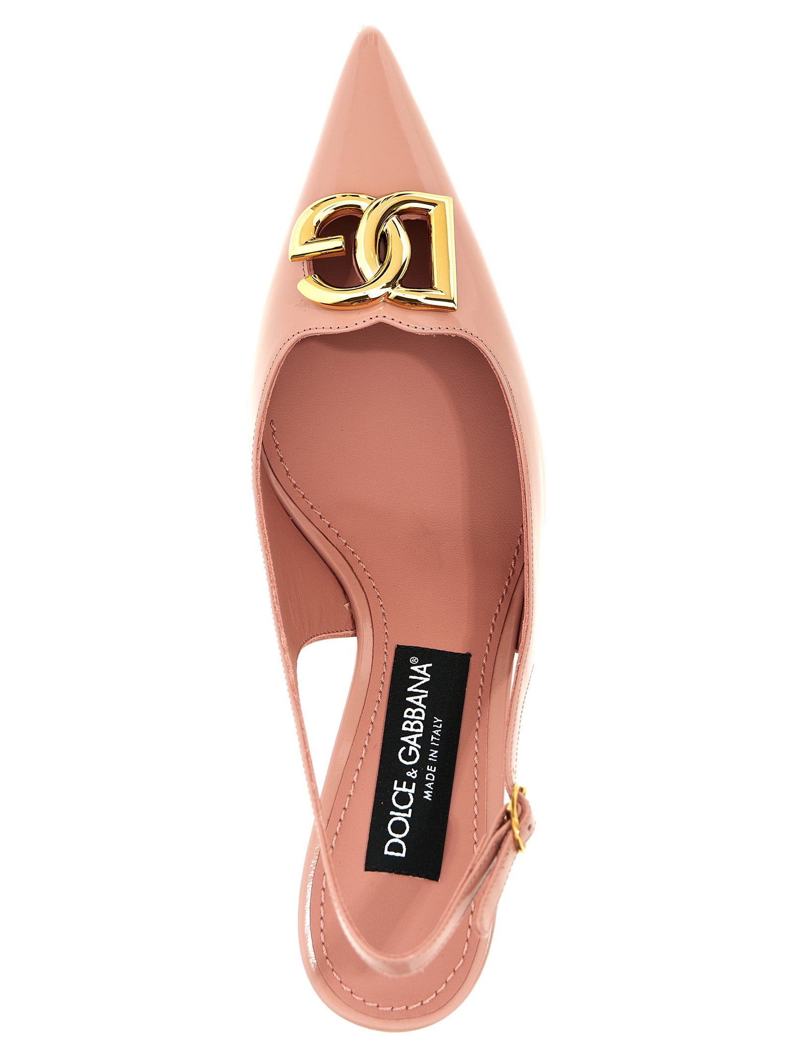 Lollo slingback Pink Calfskin Leather (bos Taurus) Pumps
