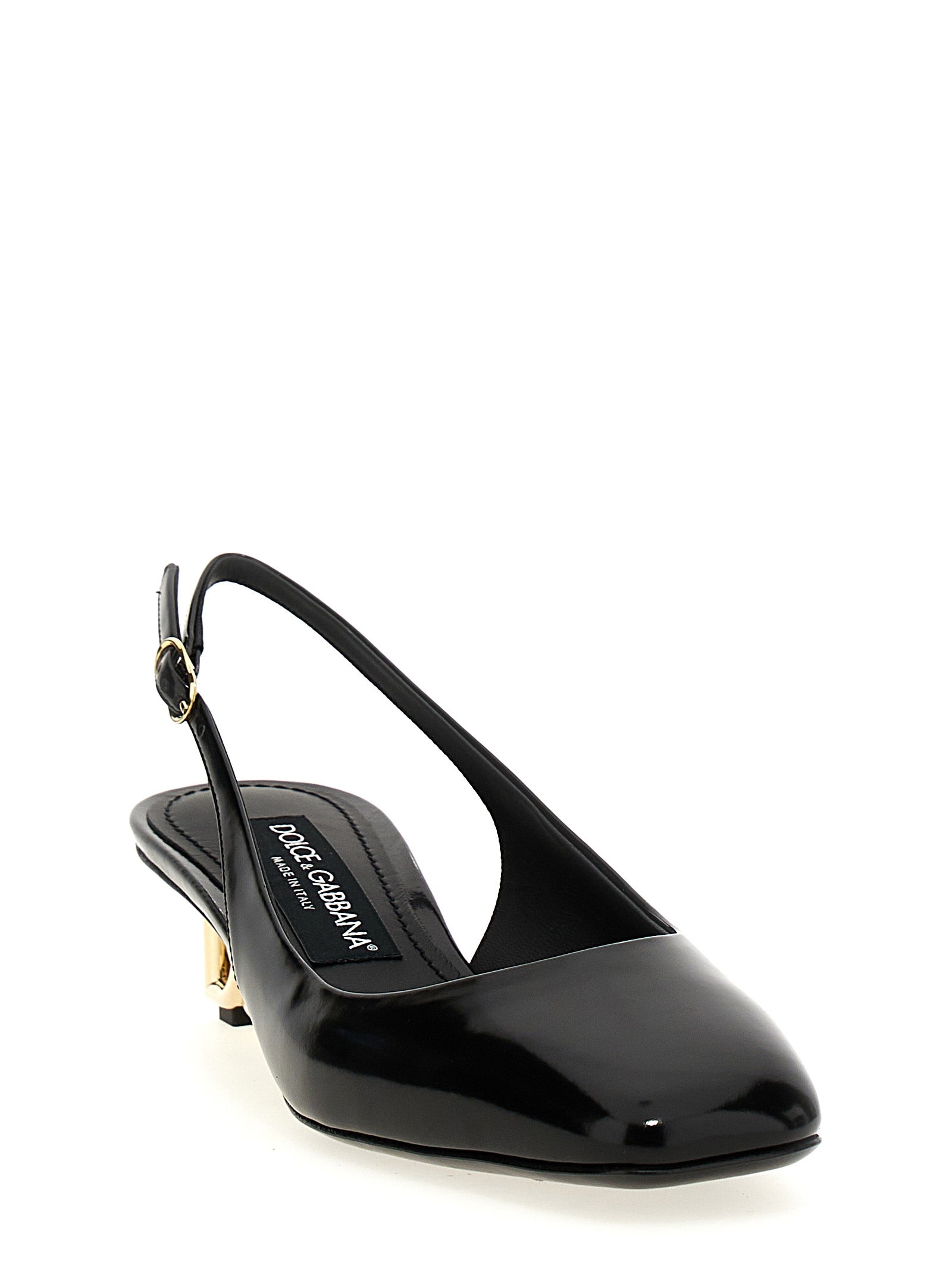 Jackie New slingback Black Calfskin Leather (bos Taurus) Pumps