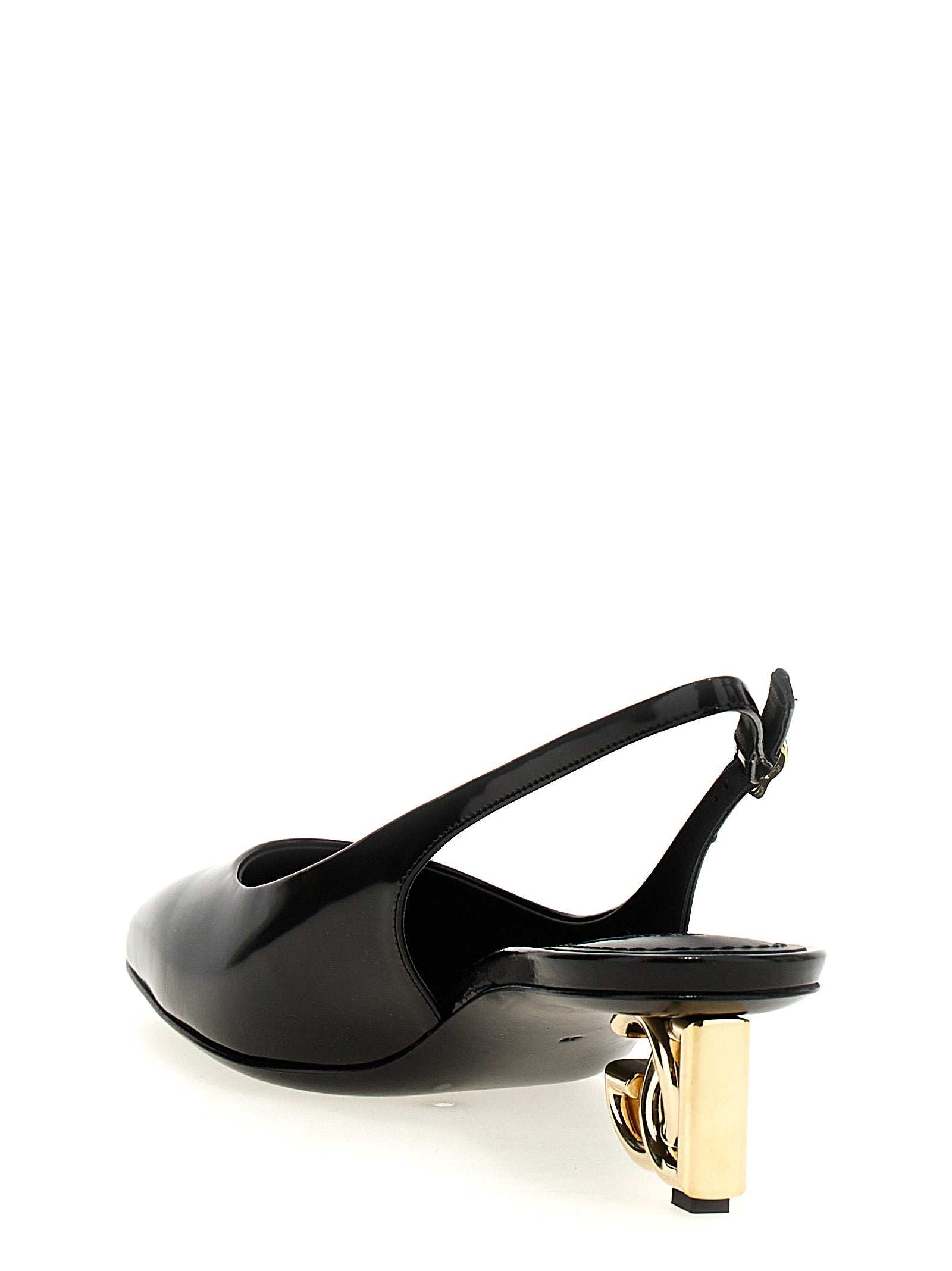 Jackie New slingback Black Calfskin Leather (bos Taurus) Pumps