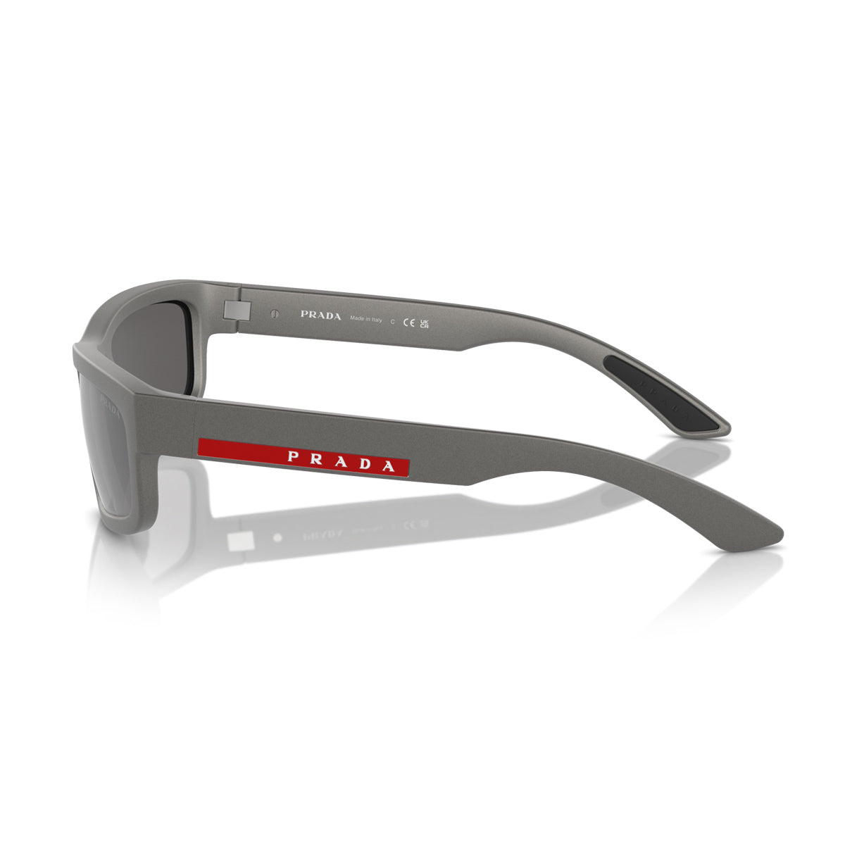 Prada Linea Rossa PS 05ZS 16X7W1 Grigio Metallizzato Injected Occhiali Da Sole