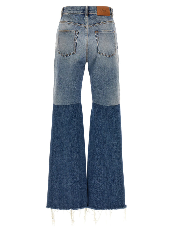 Patchwork jeans Blue Cotton