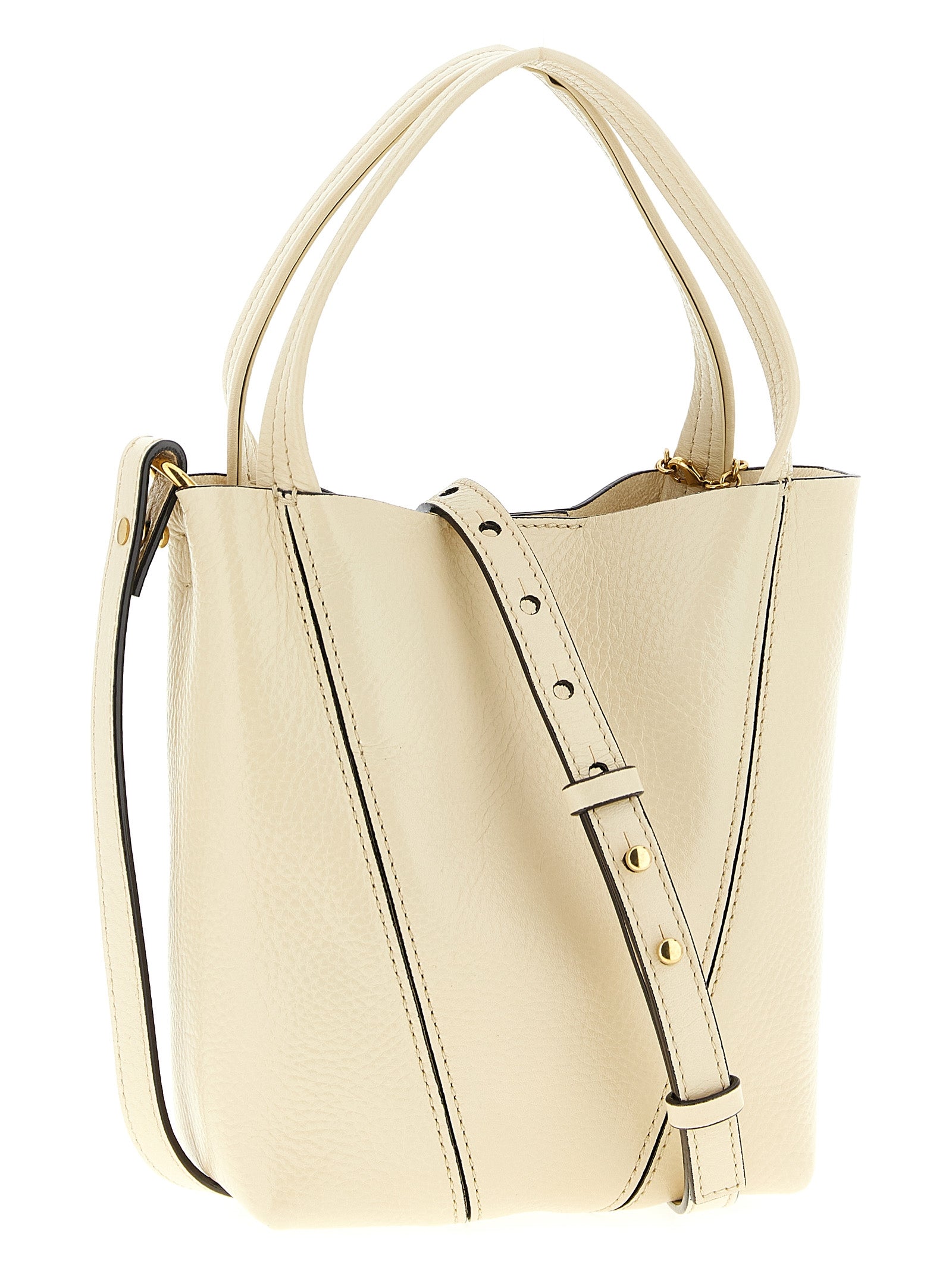 Chloé Spin handbag Beige Cow Leather (bos Taurus) Crossbody Bags