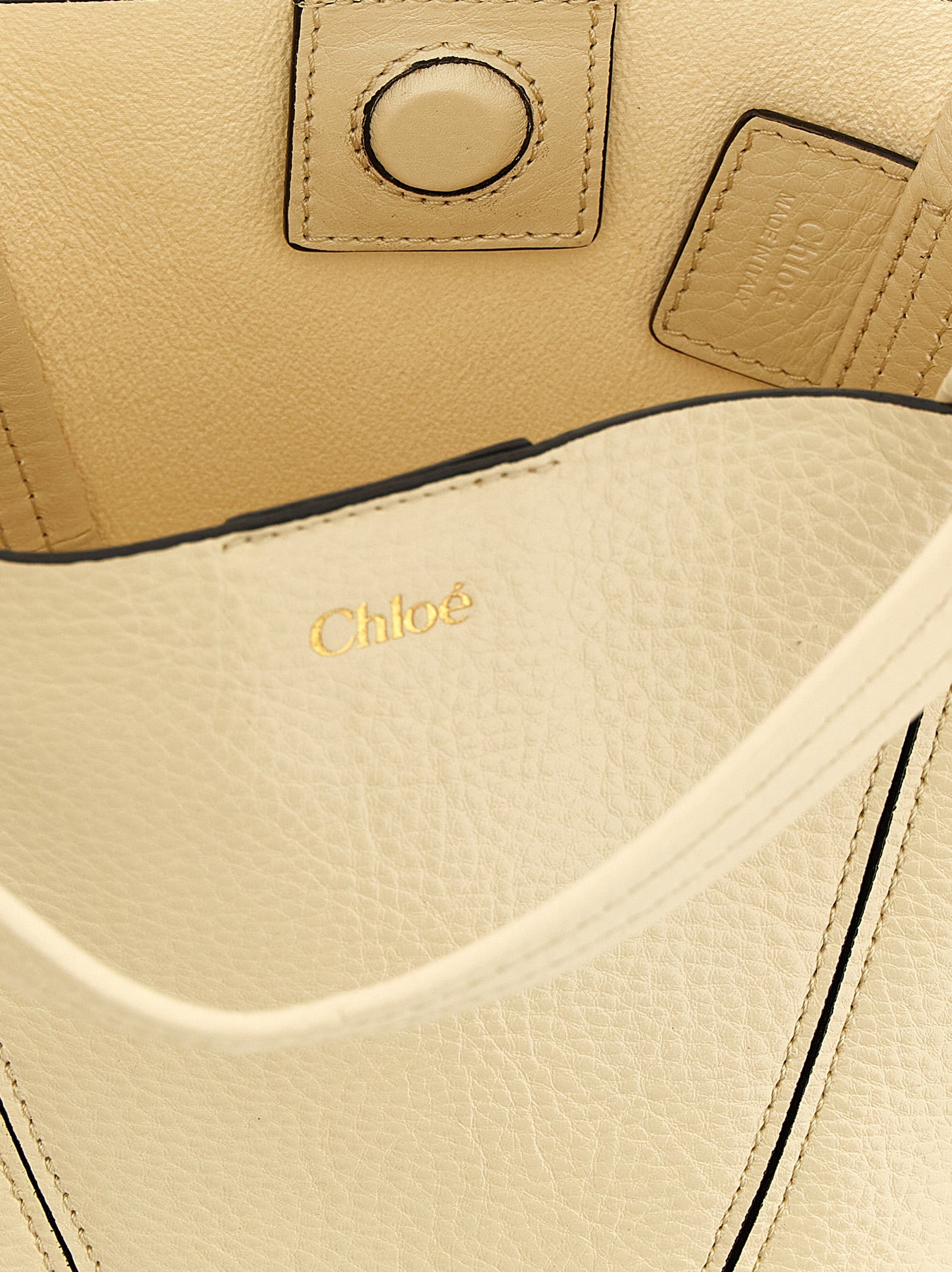 Chloé Spin handbag Beige Cow Leather (bos Taurus) Crossbody Bags