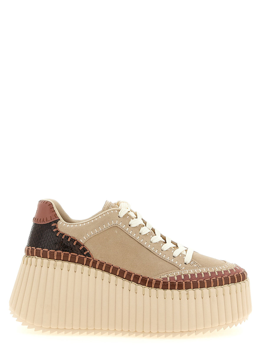 Chloé Nama Sneaker — Beige