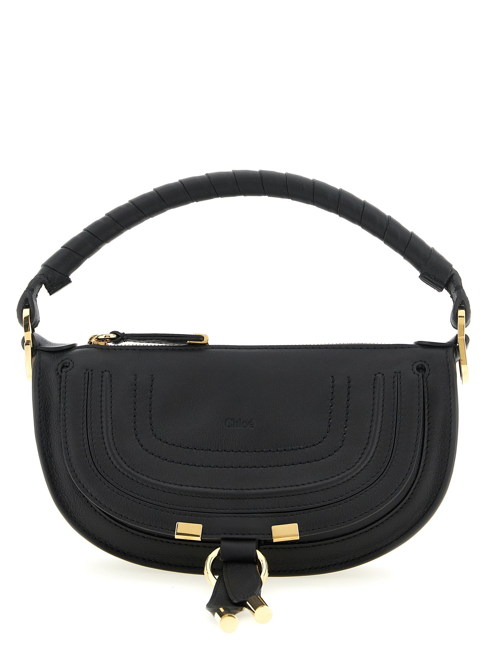 Marcie mini shoulder bag Black Calfskin Leather (bos Taurus)