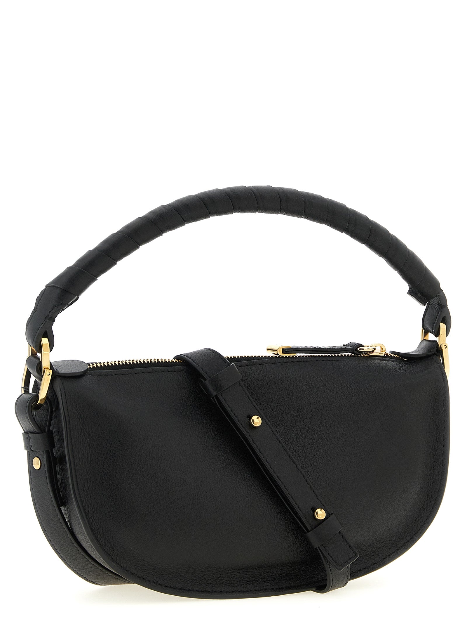 Marcie mini shoulder bag Black Calfskin Leather (bos Taurus)