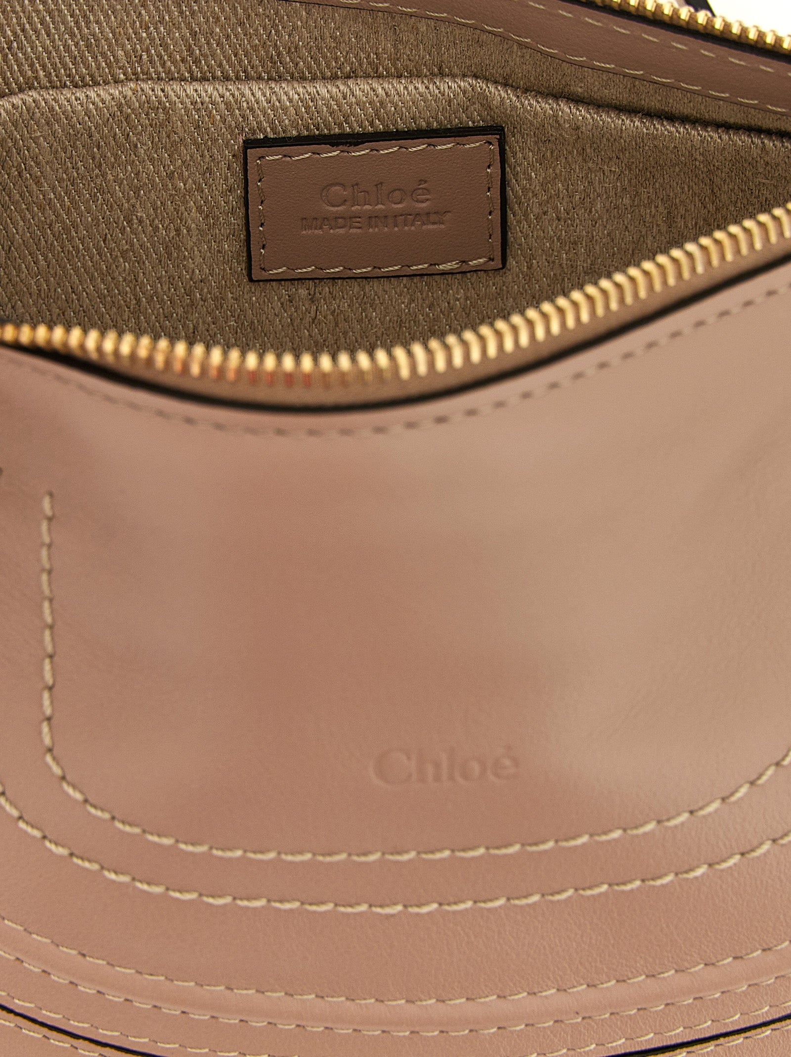 Marcie mini shoulder bag Beige Calfskin Leather (bos Taurus)