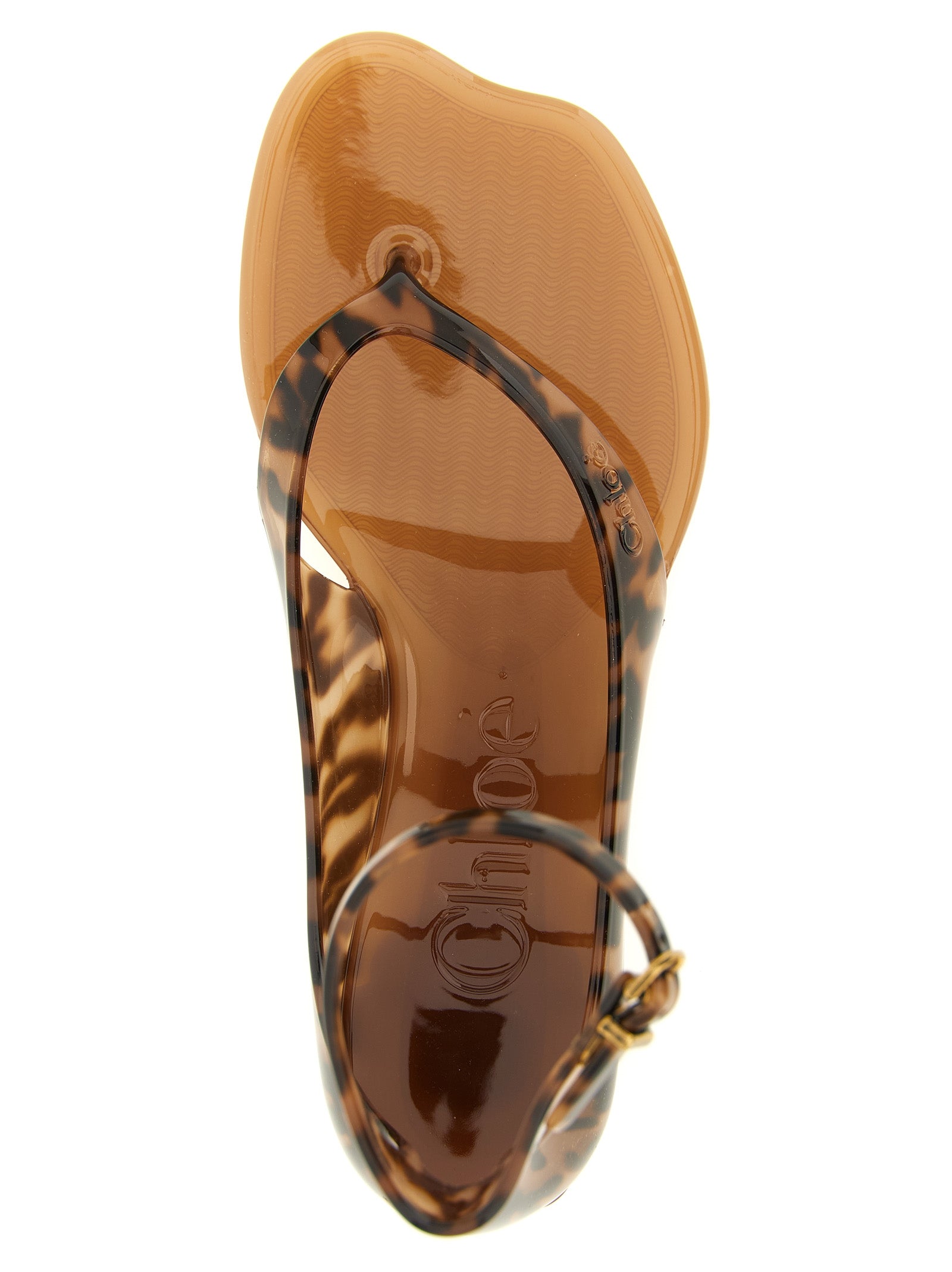 Chloé Jelly Sandals Brown Thermoplastic Polyurethane