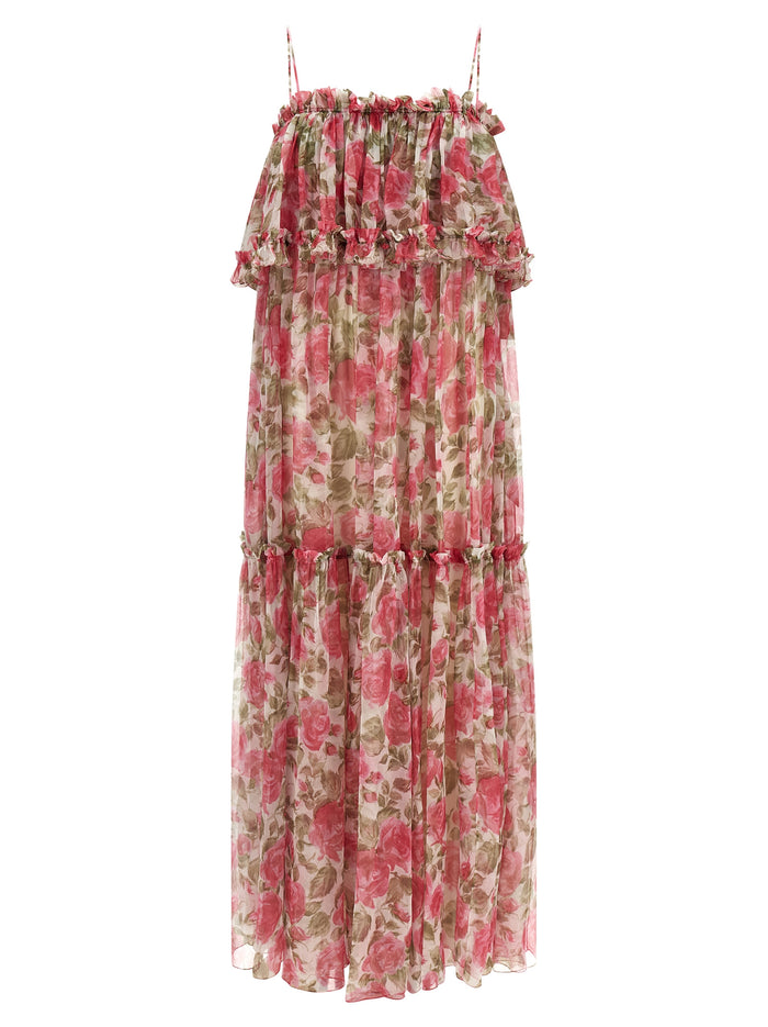 Silk Muslin Dress Pink