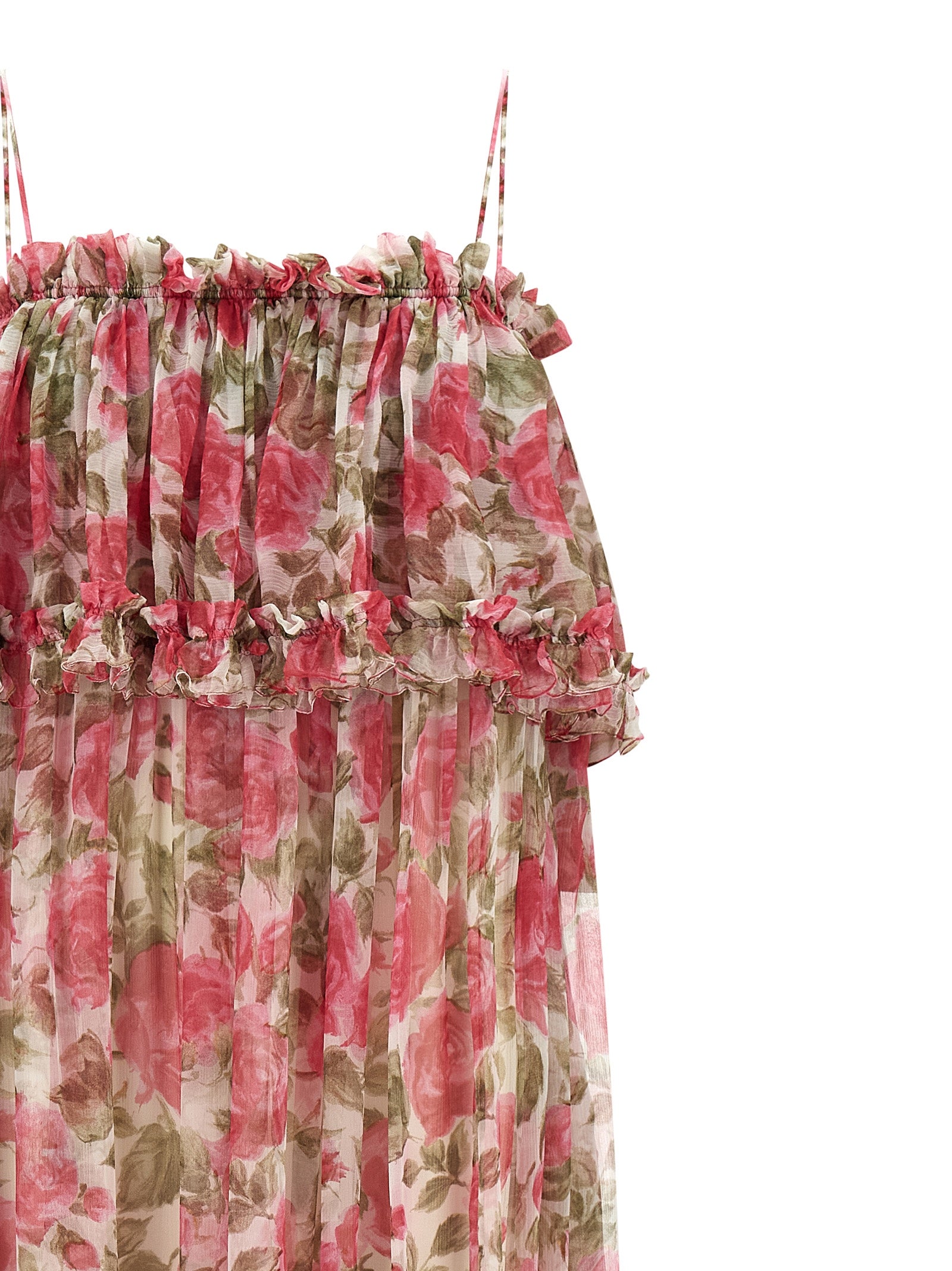 Silk Muslin Dress Pink