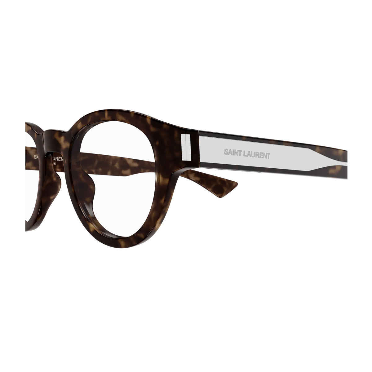 Saint Laurent SL 792 Linea Corner Angle 002 Havana Crystal Marrone Acetate Occhiali Da Vista