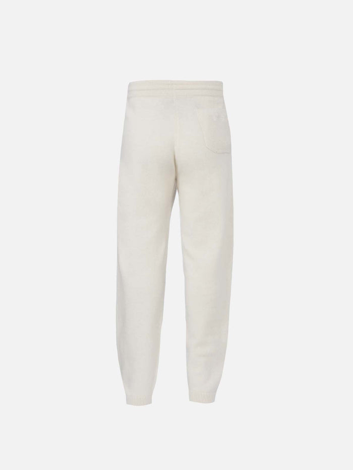 Girl Off-White Cashmere Blend Jogger Pants
