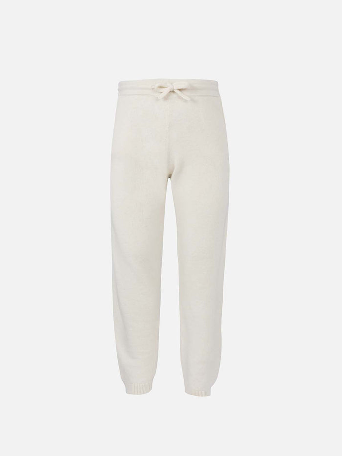 Girl Off-White Cashmere Blend Jogger Pants