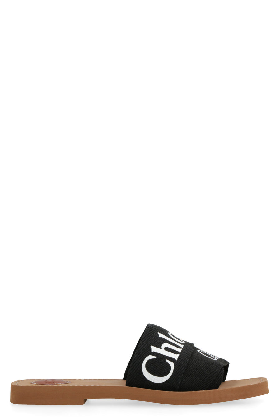 Woody Fabric Mules Black Sandal