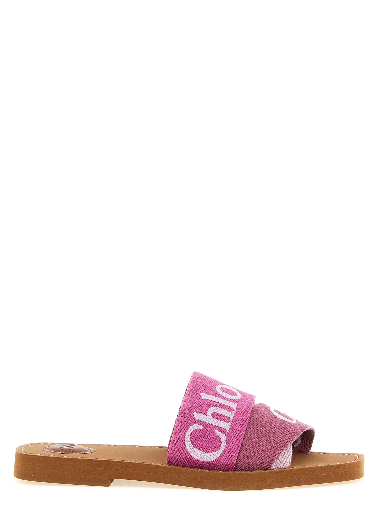 Woody sandals Pink Linen