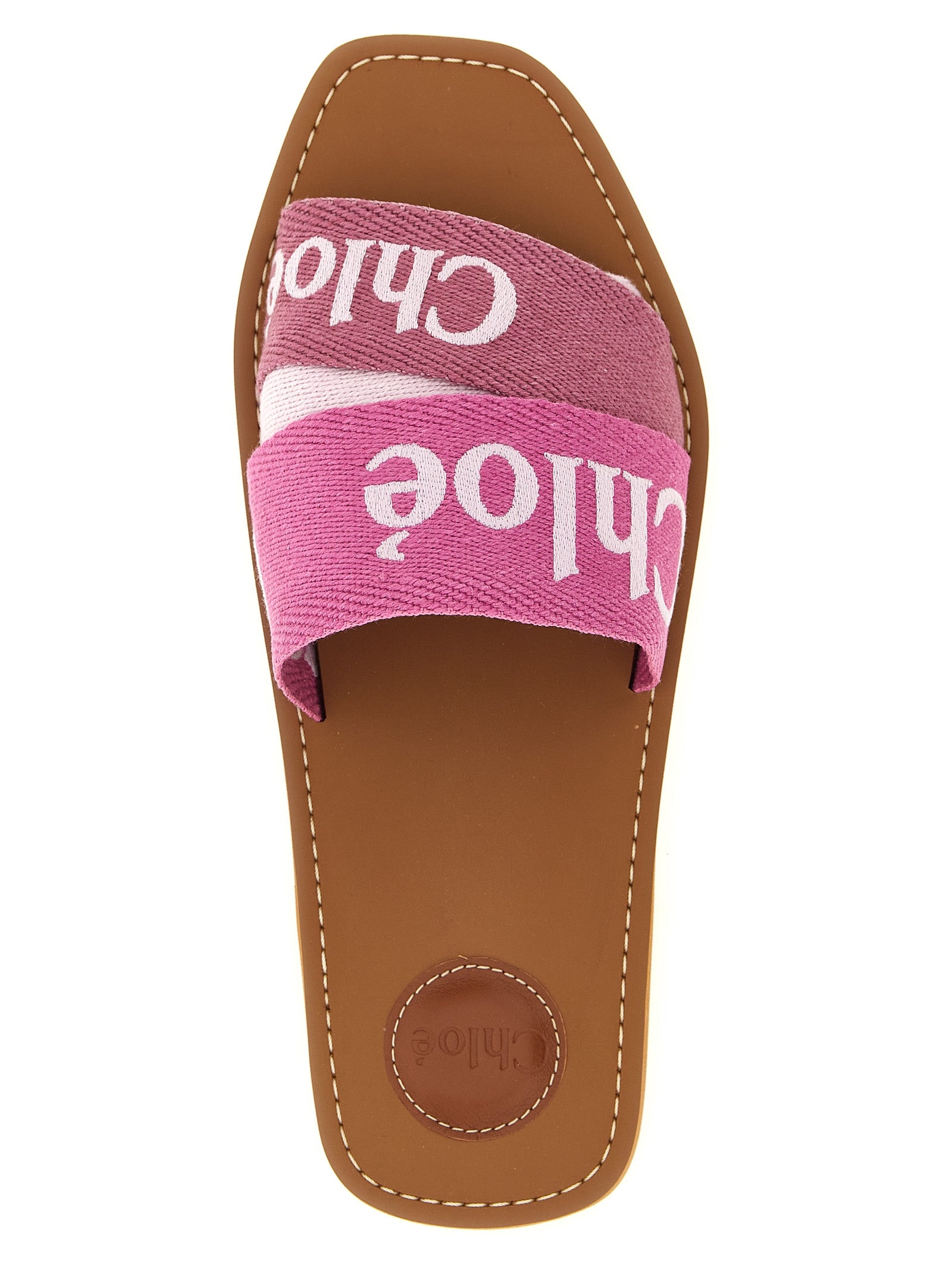 Woody sandals Pink Linen