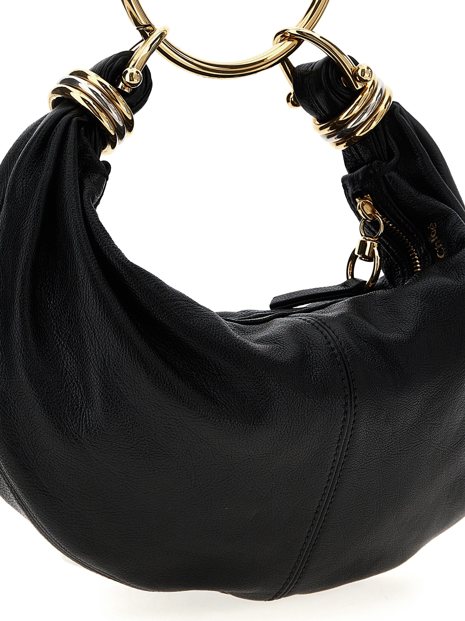 Bracelet Hobo piccola handbag Black Calfskin Leather (bos Taurus) Hand Bags