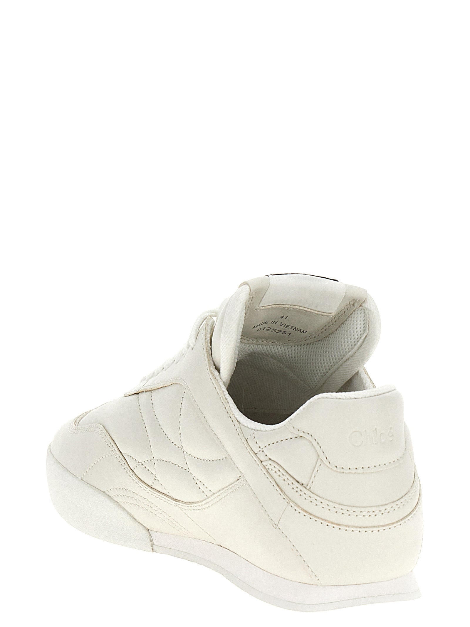 Chloé Kick Sneakers White Leather