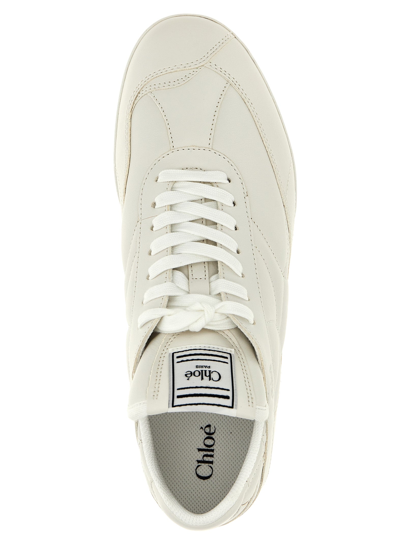 Chloé Kick Sneakers White Leather
