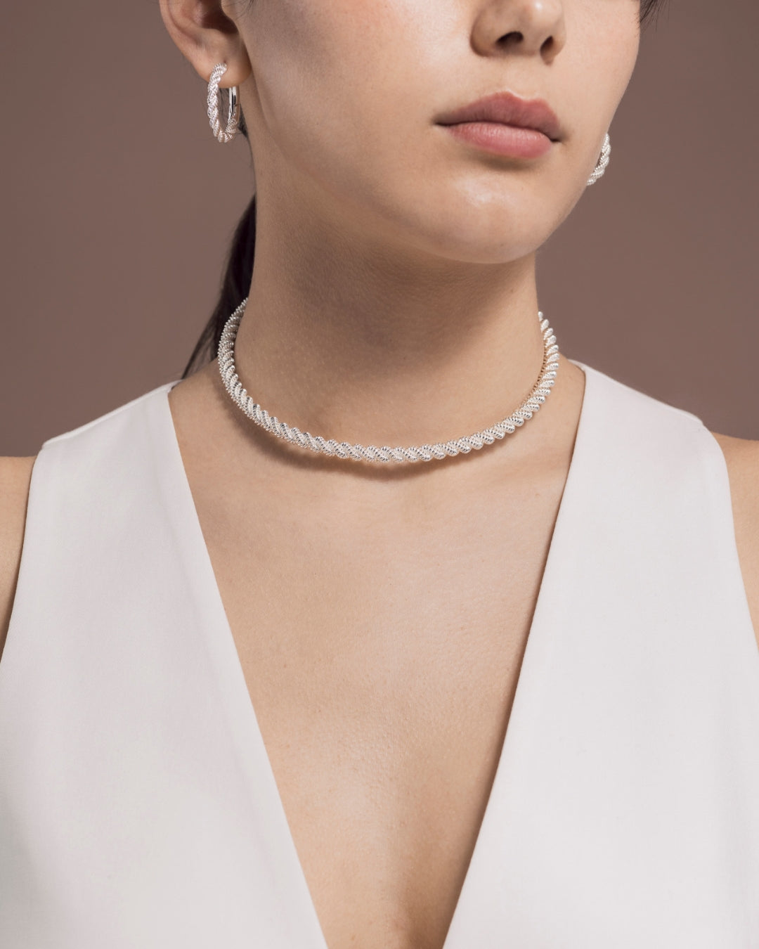 Choker Grace Silver __single__ Necklaces