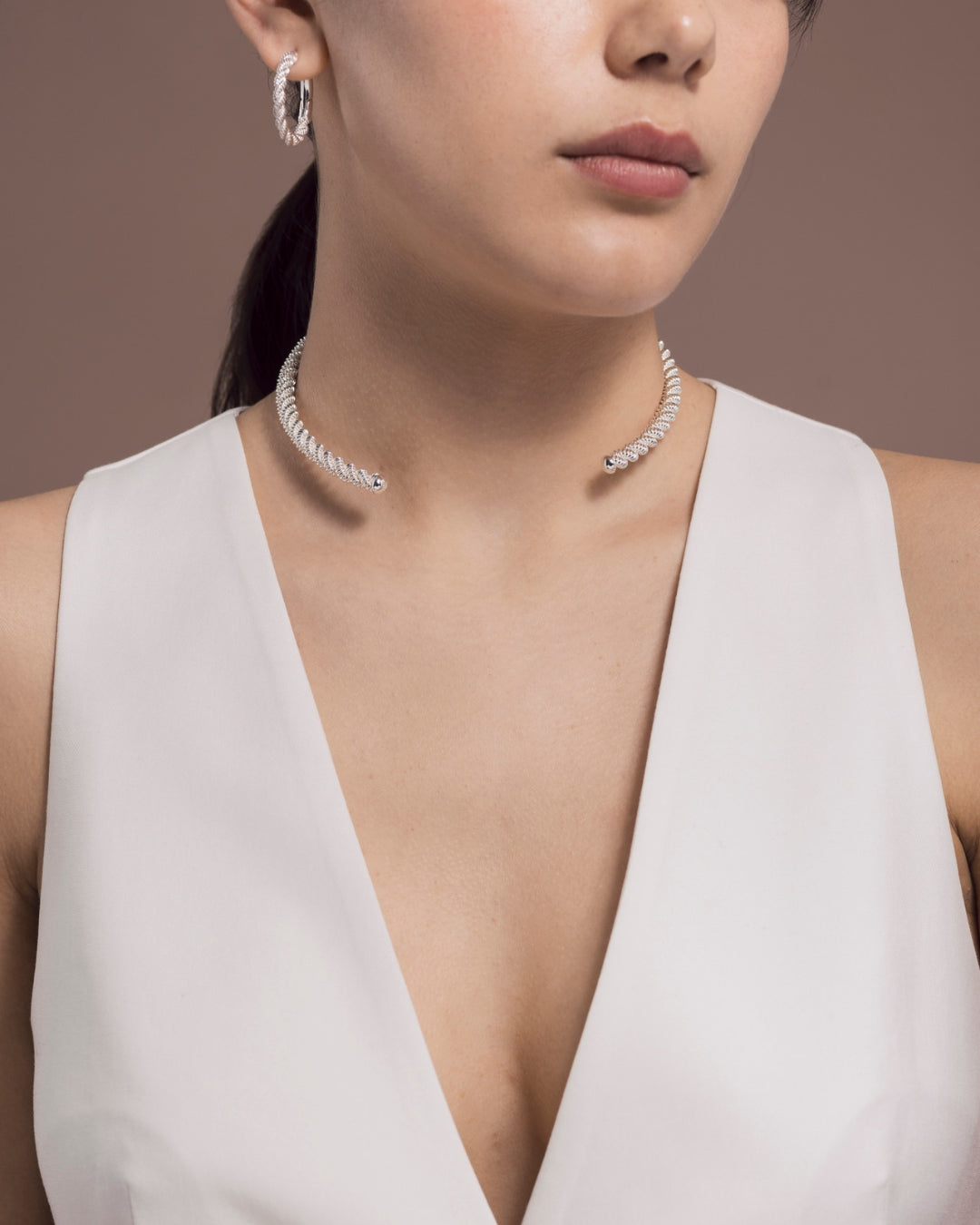 Choker Grace Silver __single__ Necklaces