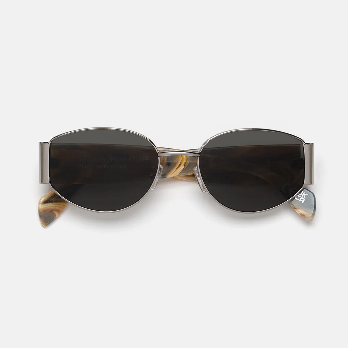 Retrosuperfuture X BOOGIE Silver Green Argento Acetate/metal Occhiali Da Sole