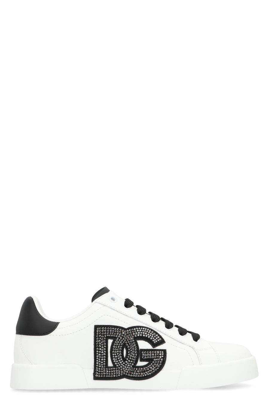 Dolce & Gabbana Portofino Leather Sneakers White Calf Trainers