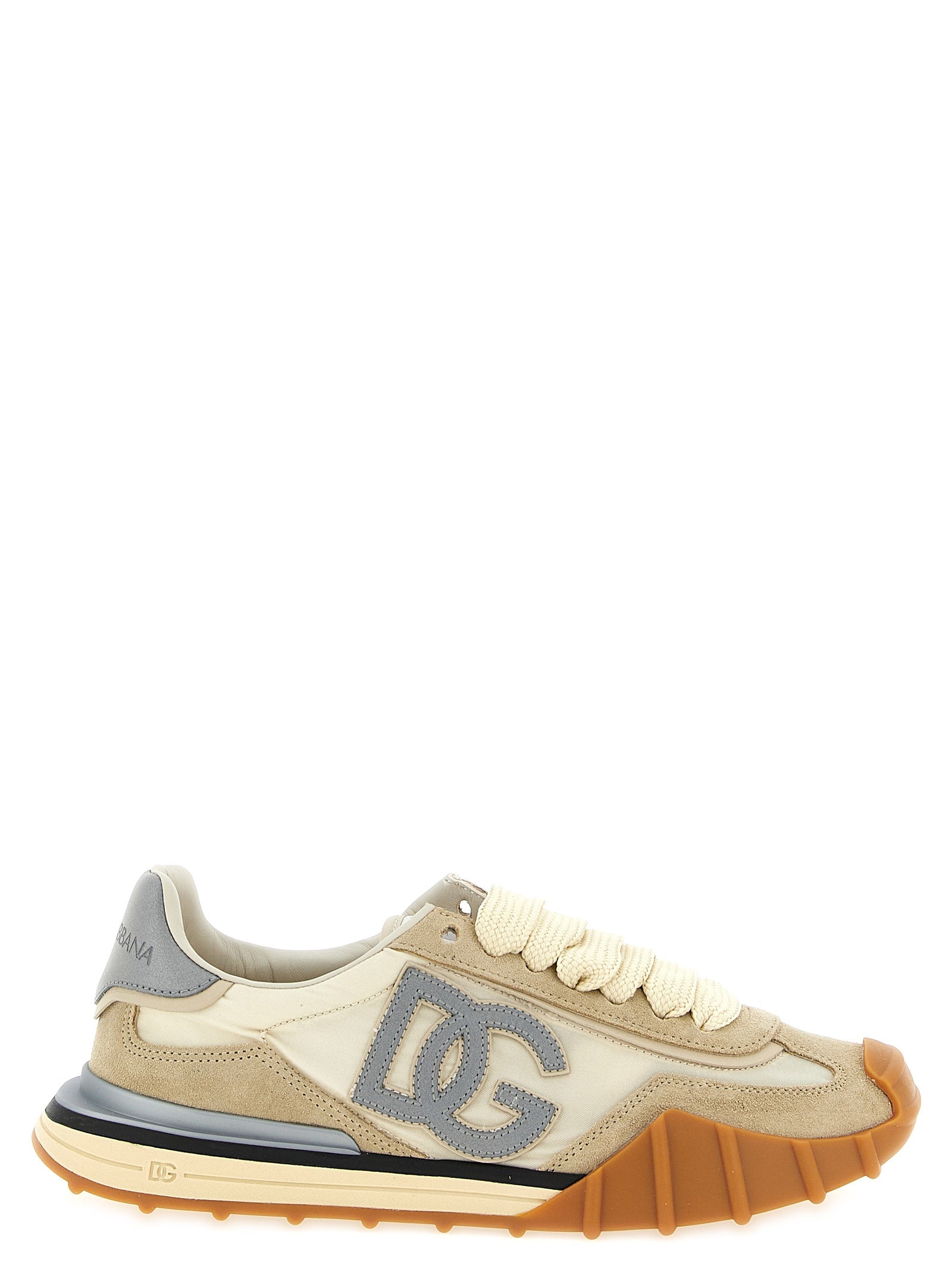 Dg Athletic Sneakers Multicolor Polyamide Calf Leather