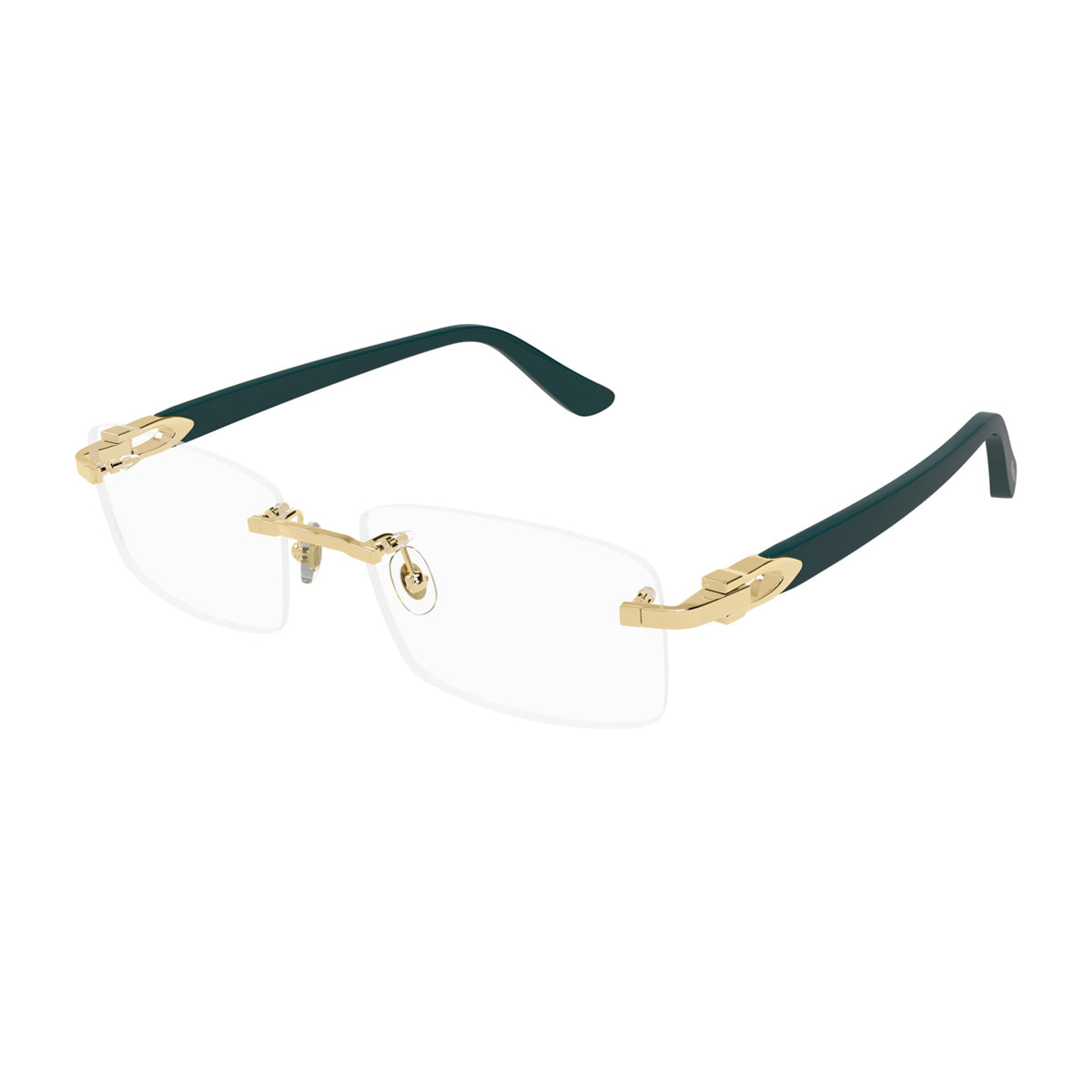 Cartier CT0287O C de 009 Green Oro Acetate/metal Occhiali Da Vista