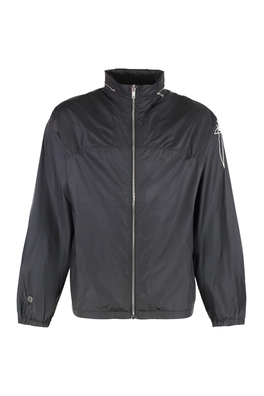 Rick Owens X Champion Windbreaker Black Polyamide Raincoats