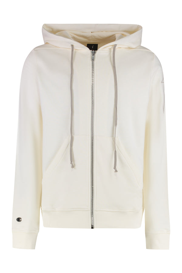 Jason Full-Zip Hoodie Cream Cotton