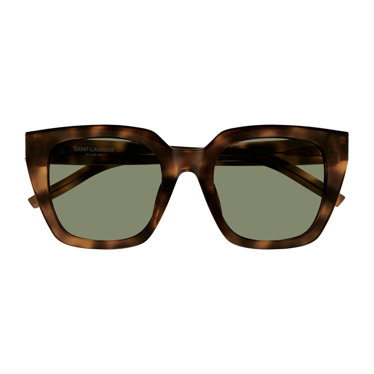 Saint Laurent SL M143 Linea Monogram 003 Havana Green Marrone Acetate Occhiali Da Sole