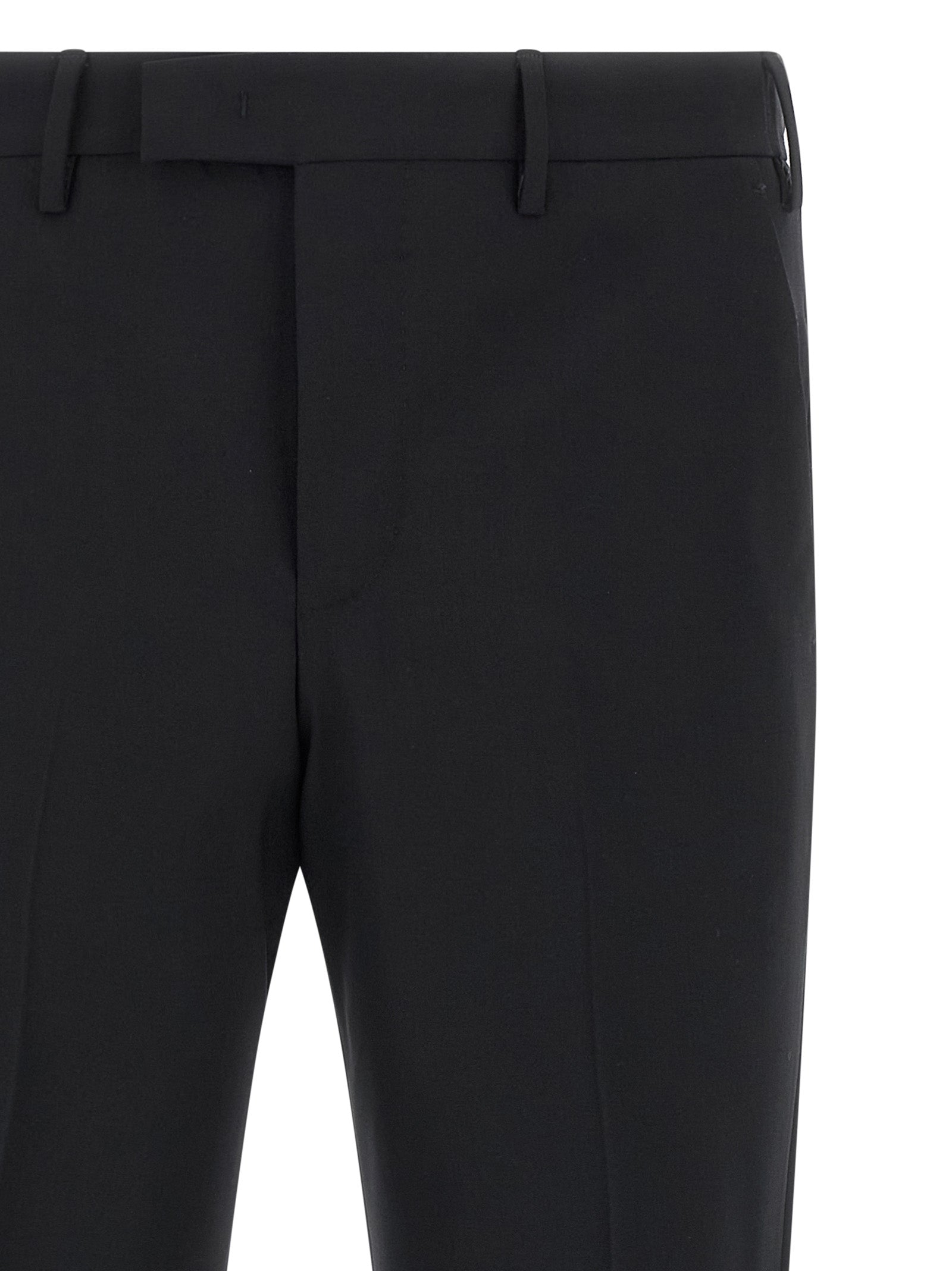 Master pants Black Virgin Wool Elastane
