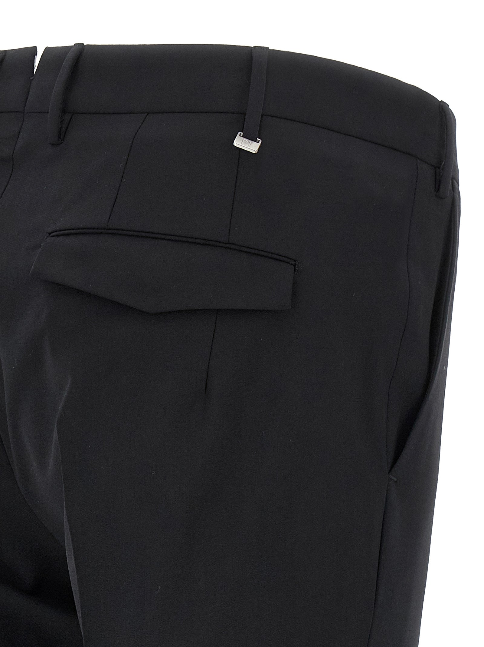 Master pants Black Virgin Wool Elastane