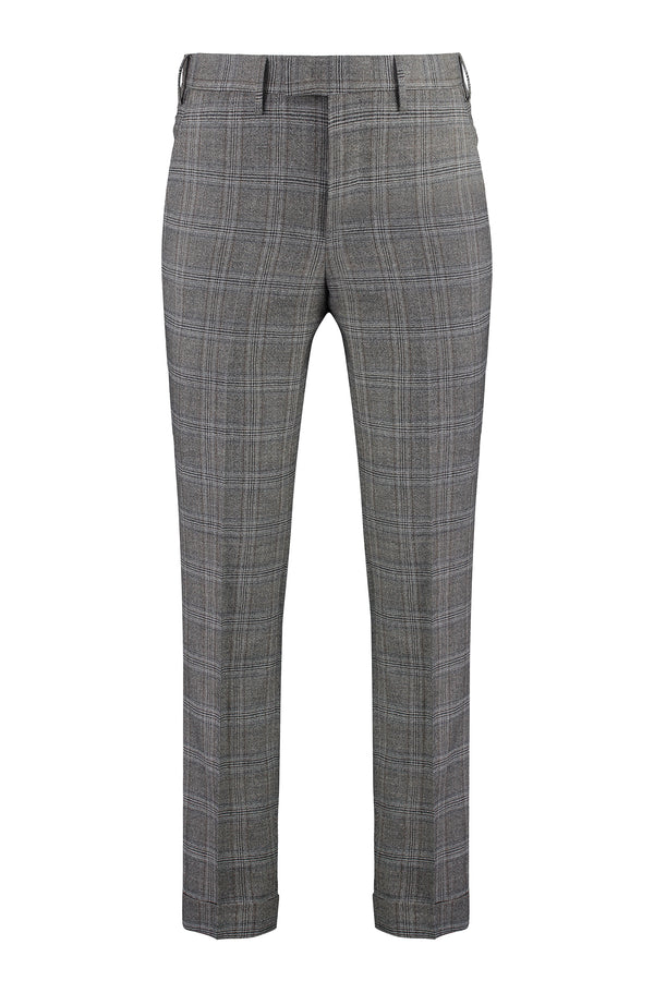 Virgin Wool Trousers Grey Chinos