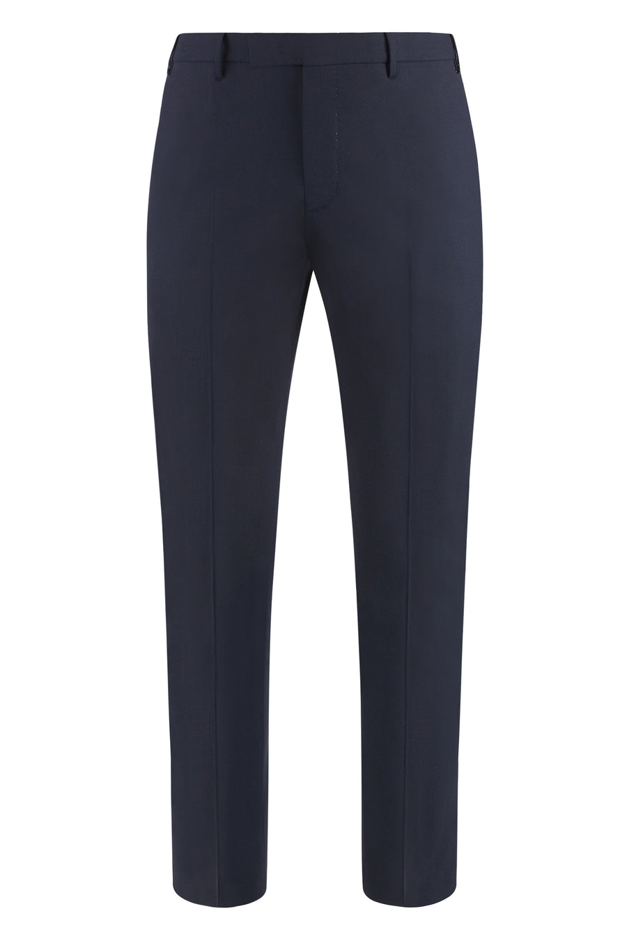 Stretch Wool Trousers Blue Virgin