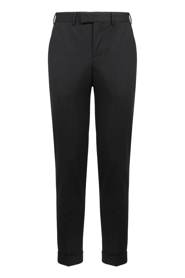 Wool-Blend Chino Pants Grey Chinos