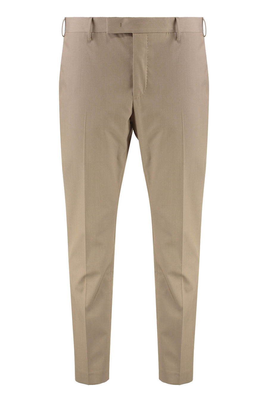 Slim Fit Trousers Beige Silk Chinos