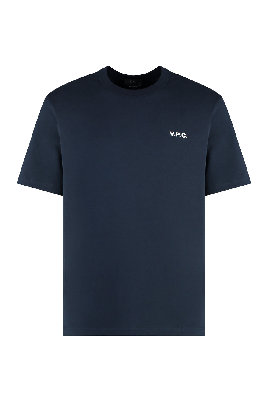 Crew-Neck T-Shirt Dark Navy-Ecru Navy/ecru Cotton T-shirts
