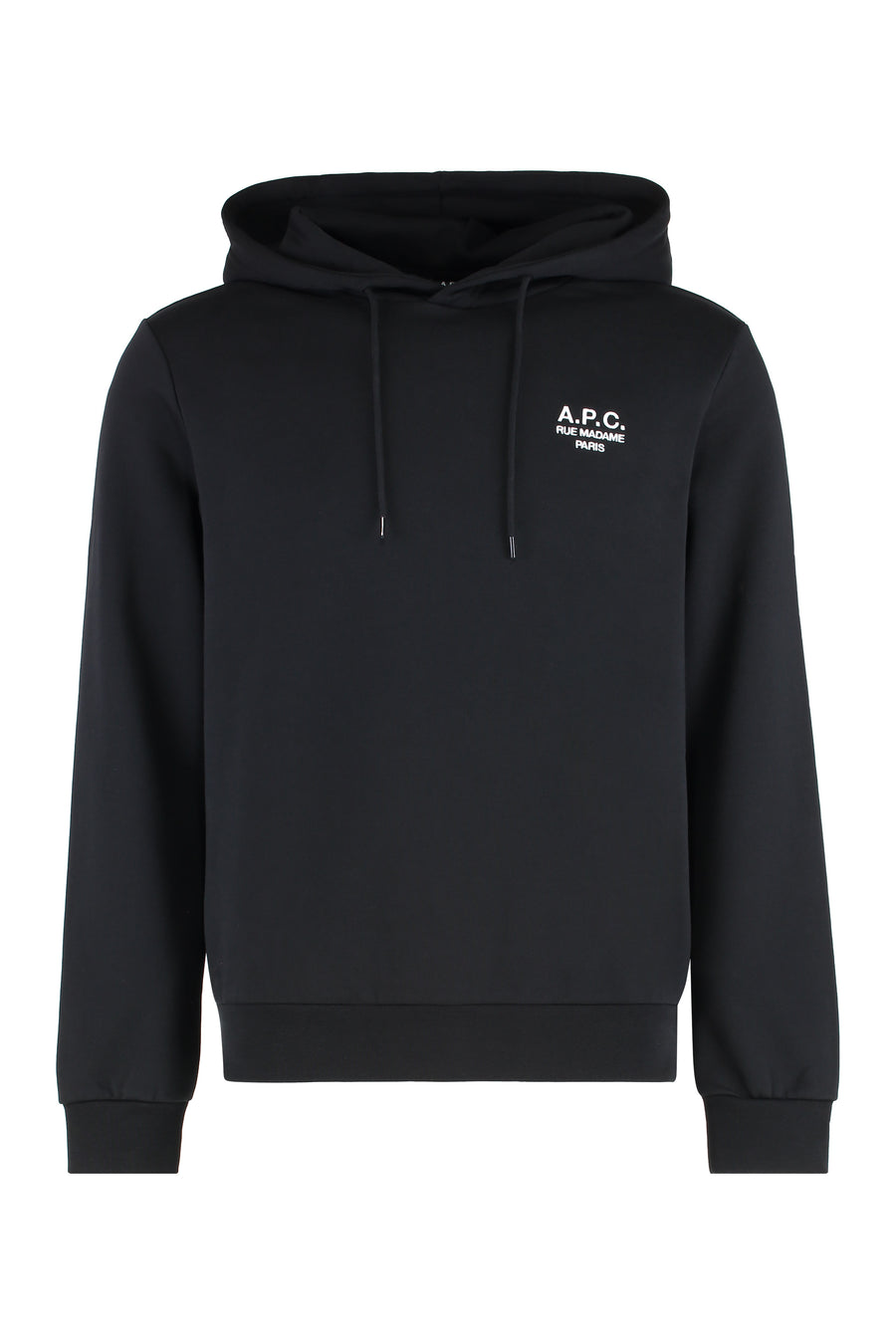 Cotton Hoodie Black-White Black/white Jumpers