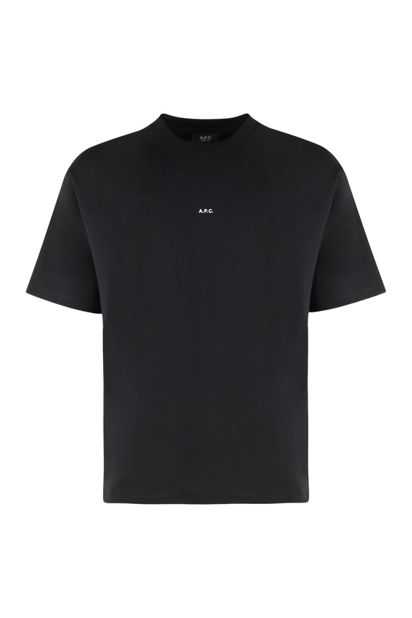 T-Shirt Micro-Logo Cotton Black/white T-shirts